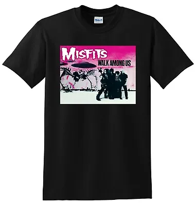 THE MISFITS T SHIRT Walk Among Us Vinyl Cd Cover SMALL MEDIUM LARGE XL • $24.99