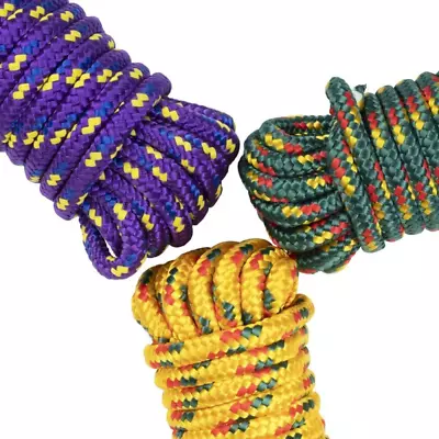 3/8  Polypropylene Marine/Boating Braided Utility Line Multi-Color 25' Long Rope • $5.99