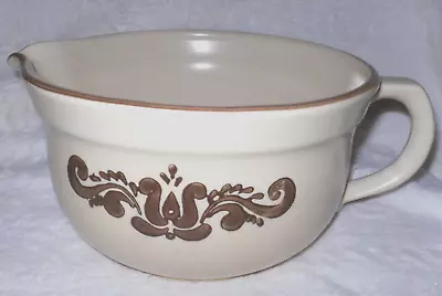 Pfaltzgraff Village Tan And Brown 2.5 Quart Handled Pour Spout Batter Bowl # 464 • $21