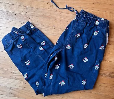 NWOT Walt Disney World Santa Mickey Mouse Denim Jean Joggers Size XL • $19.99