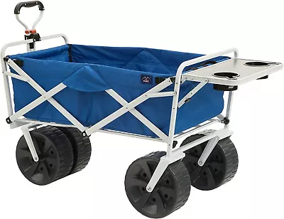 Heavy Duty Collapsible Folding Cart With Large Wheels 150 Pounds Weight Capacity • $129.99