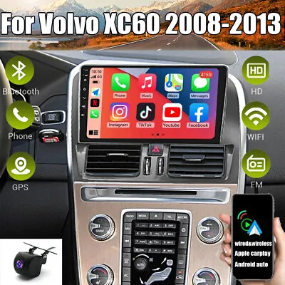 Android 13 Car Stereo Radio GPS Navi Apple Carplay FM For Volvo XC60 2008-2013 • $198.01