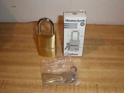 $21.70 • Buy Master Lock ProSeries 6831 Brass Padlock, New In Box. 