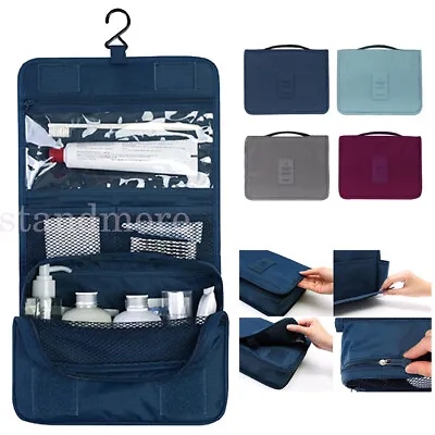 £5.48 • Buy Travel Cosmetic Storage MakeUp Bag Folding Hanging Toiletry Wash Organizer Pouch