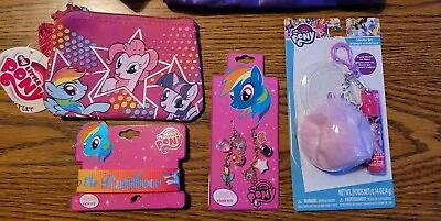 My Little Pony Accessories Coin Purse Bracelet Earrings Lip Gloss • $13