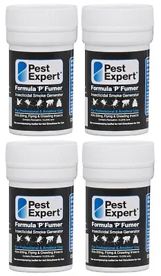 4 Pack Flea Fumer Killer Foggers For Fleas Pest Expert 3.5g Treatment Cat / Dog • £14.95