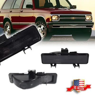 Smoked Front Bumper Parking Signal Lights For 83-93 Chevry S-10 / 82-90 GMC S-15 • $34.99