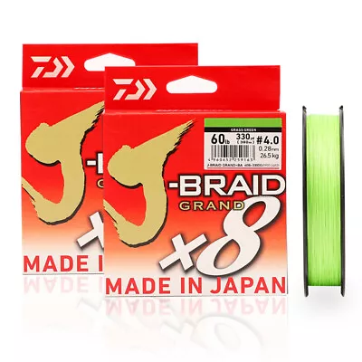 Daiwa J-Braid Grand X8 300M Braid Super Strong PE Fishing Line Free FST Shipping • $73.99