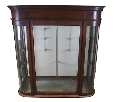 Antique Victorian Mahogany General Store Display Case Apothecary Cabinet 71  • $1880