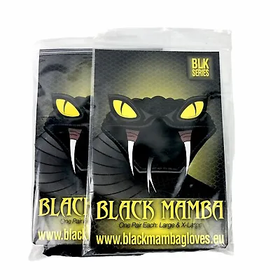 $18 • Buy Black Mamba Gloves (One Pair Large, One Pair X-Large) 2- Pair Lot New In Package