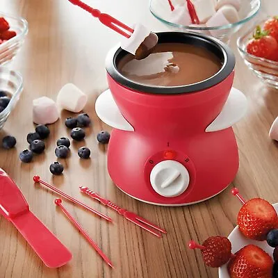 £99 • Buy Chocolate Melting Pot With Accessories | TableTop Fondue Machine Birthday Party