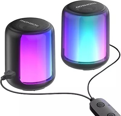 Computer Speakers Audio Music Stereo Dynamic Sound Bluetooth Wireless Wired RGB • $49.90