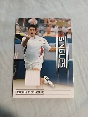 2007 Ace Authentic Singles Novak Djokovic #SI-16 Materials Jersey Match Worn • $139.99