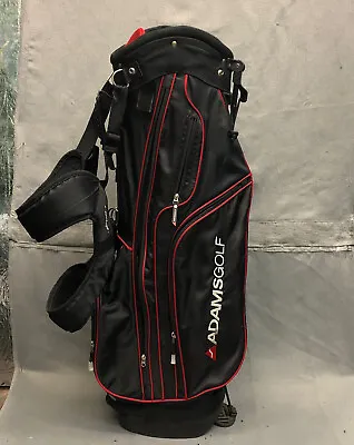 AdamsGolf Golf Bag Black Stand Bag 6-Way Divider Golfer Caddie Golf Preowned • $37.56