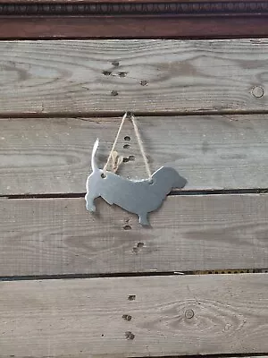 Plasma Cut Steel Ornament Dachshund • $9