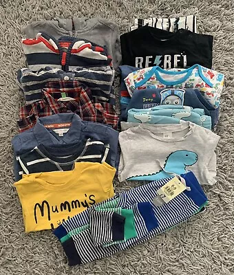 £14 • Buy Baby Boy 16 Piece Clothing Bundle 6-9 Months (GAP, John Lewis, Little JohnRocha)