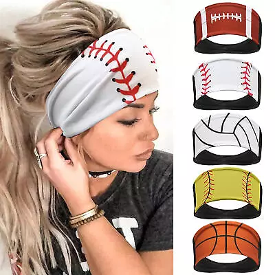 Unisex Stretchy Sweatbands For Running Cycling Yoga Moisture Wicking Hairband • $7.99