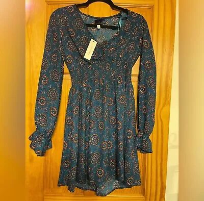 Blue Rain Francesca's NWT Women's Size Small Dress Multicolor • $24.99
