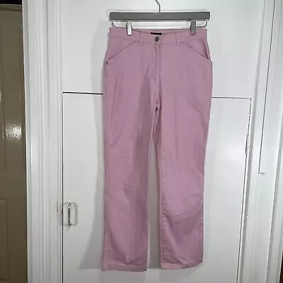 Versace Sport Trousers Pink Skinny Slightly Flared Waist 29 Leg 28 Y2K Vintage • $46.73