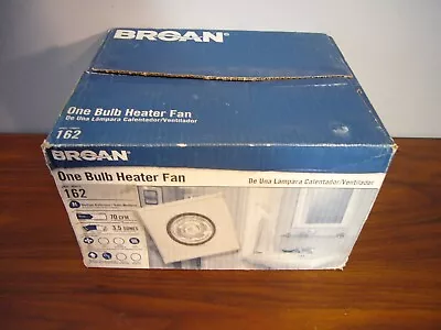 Broan 162 One Bulb Heater W Ventilation Fan NOS • $59