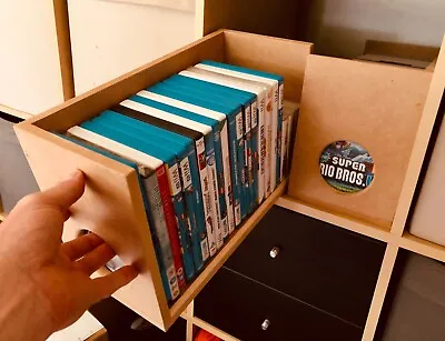 DVD / Game Storage Box To Fit Ikea Kallax/Expedit - Fully Built - Holds 22 • £25