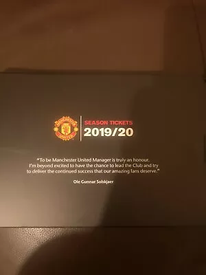 Manchester United Season Ticket Souvenir Pin Badge And Pen 19/20 • £10