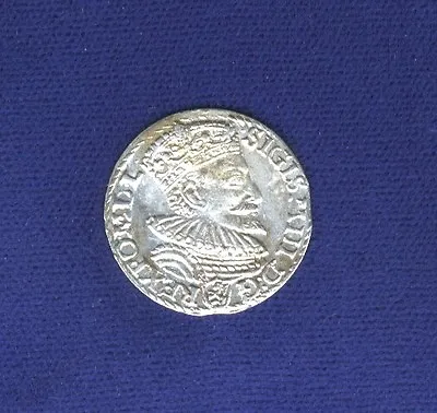 Poland Posen Sigismund 1594 3 Groschen/grossus)(trojak) Silver Coin Uncirculated • $295