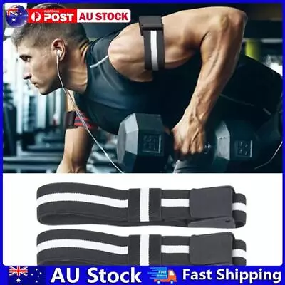 BFR Occlusion Bands Bodybuilding BFR Training Belts For Men Women (Black) AU • $12.34