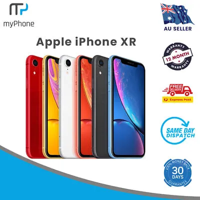 As New Apple IPhone XR - 64GB 128GB Face ID Unlocked Smartphones - AU SELLER • $315