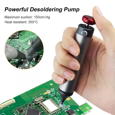 $14.77 • Buy Desoldering Pump Suction Tin Gun Powerful Soldering Sucker Removal Vacuum Solder