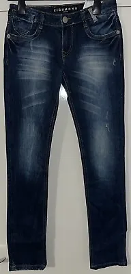 John Richmond Denim Jeans Low Rise & Super Skinny Blue Women’s W25 L32.5 • £32.50