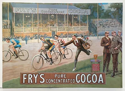 Fry's Cocoa Cadbury Chocolate Advertising Poster Reproduction Print • £15