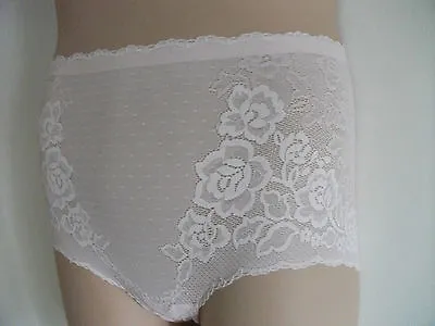 £5.99 • Buy Ex M & S BLUSH PINK FLORAL EMBOSSED MAGIC KNICKERS SHAPEWEAR FULL BRIEFS 10/12