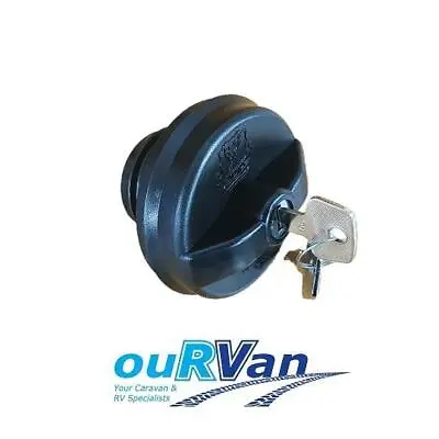 Hume/alko Water Tank Filler Cap Screw On Black Locking Caravan Camper Cpc Blklc • $41.95