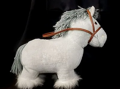 Cabbage Patch Kids Show Pony Horse Grey White Plush Stuffed Toy Bridle 1984  • $19.04