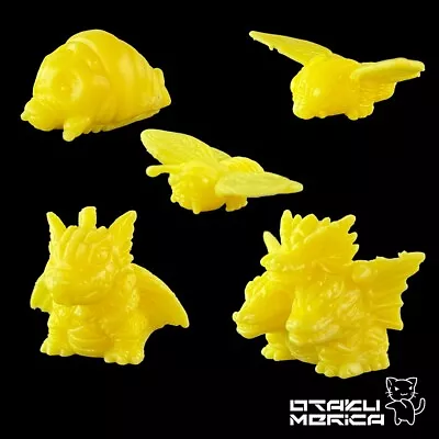 Bandai 1996 Kaiju Keshigomu - Rebirth Of Mothra (Yellow) Keshi Figure Set • $24.99