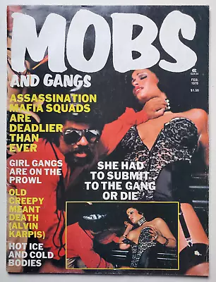 Mobs And Gangs Feb 1978 Myron Fass Vanessa Del Rio Cover Exploitation Bad Mags • $150