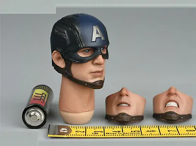 1/6 Hottoys MMS536 The Final Battle Captain America Head Sculpt W/Replace Face • $163.85
