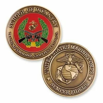 Marine Corps Camp Pendleton School Infantry 1.75  Challenge Coin  • $39.99