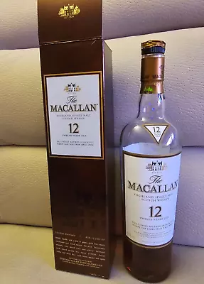 200s The Macallan 12 Year Old Sherry Oak Casks Jerez Spain Whisky Burgundy Box. • $39.07