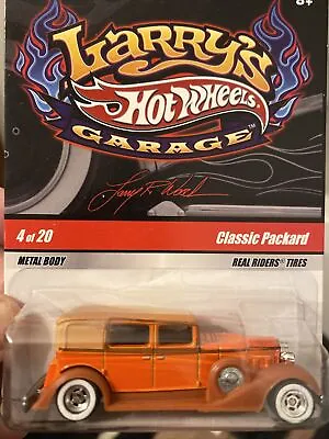 2008 Hot Wheels Larry's Garage Classic Packard Red Real Riders Tires 4 Of 20 • $10