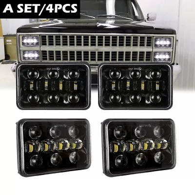 4PCS 4x6  LED Headlights Hi/Lo Sealed Beam Bulb Headlamps For Chevrolet Camaro • $95.99