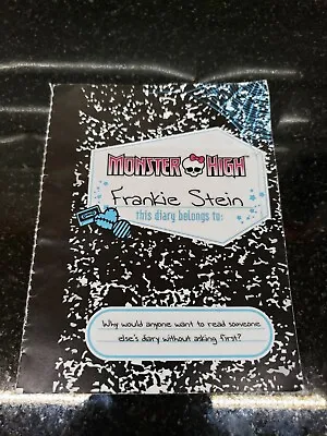 Monster High Frankie Stein First Wave Silver Official Mattel 2008 Diary Booklet  • $49.99