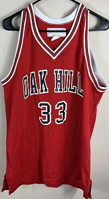 Kevin Durant Large Oak Hill Academy #33  High School Red Spartan Sz Lrg Vtg USA • $24