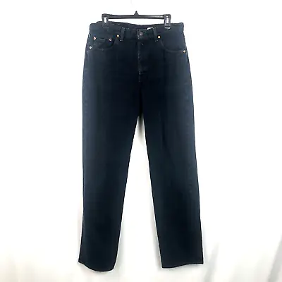 VTG Levi's 555 Made In USA Relaxed Fit Straight Leg Dark Wash Jeans Sz 36x34 • $24