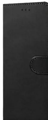 Black Huawei P8 Lite 2017 Book Flip Case Cover - New • £4.99