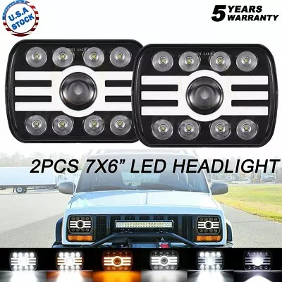 7X6  H6054 LED Headlight For Peterbilt 357 378 379 385 International Harvester • $59.79