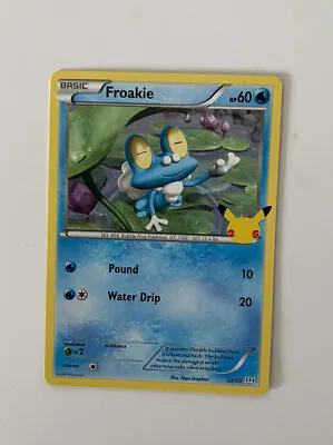 $2 • Buy Froakie 22/25 Non Holo Pokemon 25th Anniversary Stamped McDonalds Promo Card