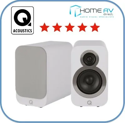 £199 • Buy Q Acoustics 3010i Bookshelf Speakers - Arctic White