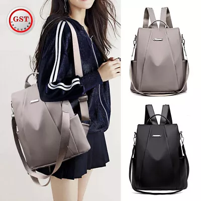Ladies Waterproof Anti Theft Laptop Tote School Backpack Travel Shoulder Bag • $19.03